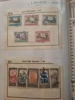Liberia op oude bladen, Postzegels en Munten, Postzegels | Volle albums en Verzamelingen, Ophalen of Verzenden