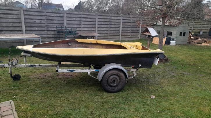 Bootje, Sports nautiques & Bateaux, Bateaux de pêche & à console, Utilisé, 3 à 6 mètres, Polyester, Enlèvement