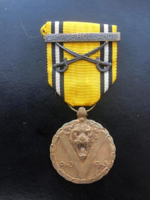 Abbl campagne hollande staafje medaille, Verzamelen, Militaria | Algemeen, Rijkswacht, Lintje, Medaille of Wings, Ophalen of Verzenden