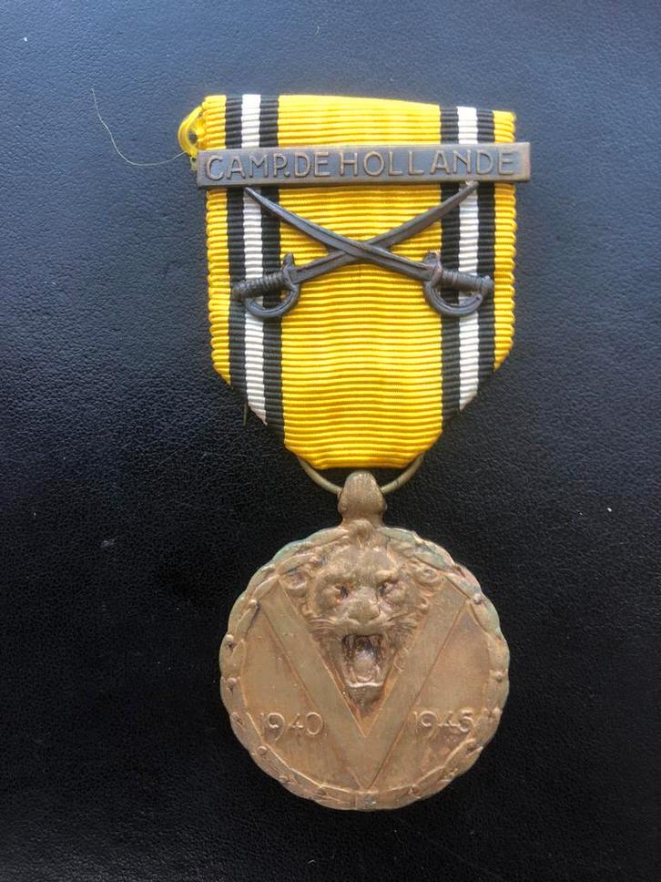 Abbl campagne hollande staafje medaille, Verzamelen, Militaria | Algemeen, Rijkswacht, Lintje, Medaille of Wings, Ophalen of Verzenden
