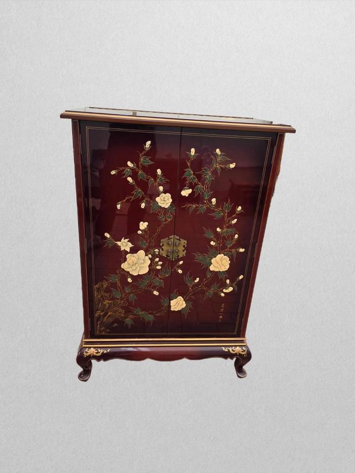Prachtige Chinezen handbeschilderde kast, Huis en Inrichting, Kasten | Overige, Gebruikt, Ophalen