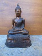 Statue Bouddha assis en laiton - mudra Vitarka - 14 cm