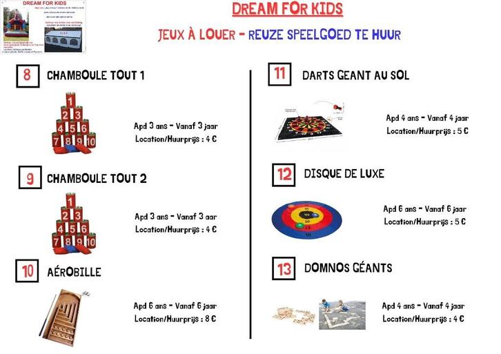 verhuur van grote en houten spellen, Hobby en Vrije tijd, Feestartikelen | Verhuur, Nieuw, Ophalen