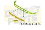 Ford Transit Custom (11/23-) voorbumpergrille onder (Carbon, Nieuw, Ford, Bumper, Verzenden