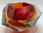 Murano XXL facet sommerso schaal Flavio Poli, Ophalen of Verzenden