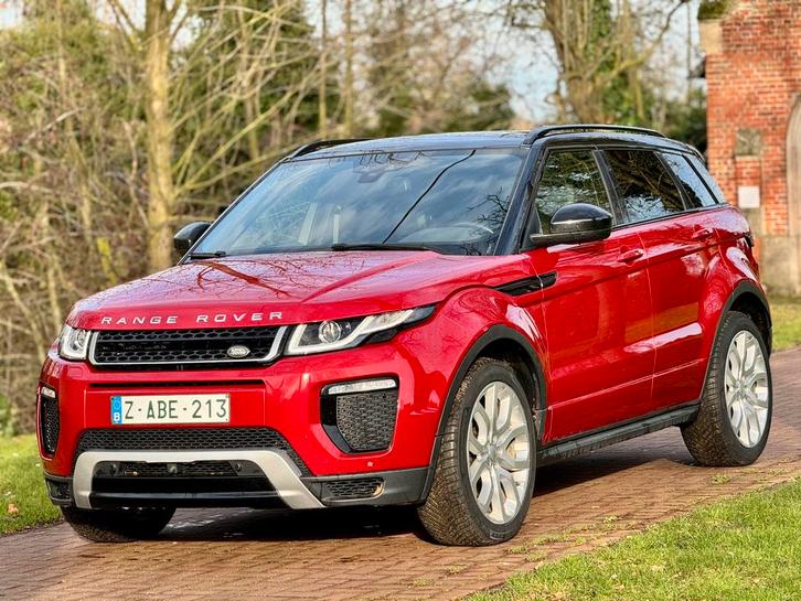 Range Rover Evoqeu Automaat Panorama euro6, Auto's, Land Rover, Bedrijf, 4x4, Range Rover, Automaat, Leder, Ophalen