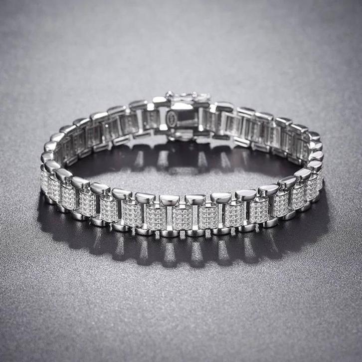 Nieuwe armband, 2,08 karaat totaal, Handtassen en Accessoires, Ringen, Nieuw, Dame, 18 tot 19, Wit, Met edelsteen, Verzenden