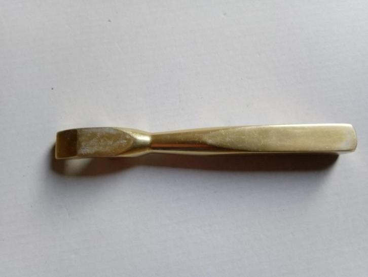 Flesopener blikopener verguld messing vorm van hand - arm, Antiek en Kunst, Curiosa en Brocante, Ophalen of Verzenden