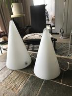 Set glazen Teepee cone design lampen SCE France Post Modern, Huis en Inrichting, Post Modern, Ophalen of Verzenden, Minder dan 50 cm