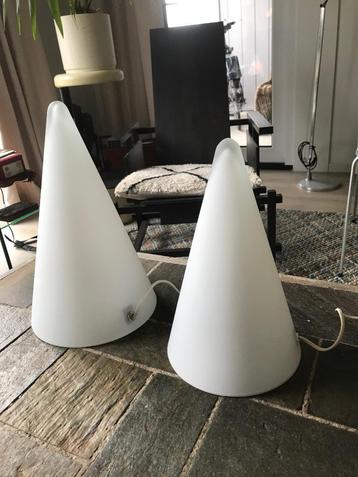 Set glazen Teepee cone design lampen SCE France Post Modern beschikbaar voor biedingen