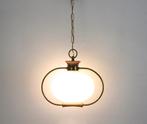 Sixties hanglamp - Vintage verlichting, Huis en Inrichting, Lampen | Hanglampen, Ophalen of Verzenden, Zo goed als nieuw, Glas
