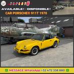 Porsche 911T uit 1970, Auto's, 4 zetels, Achterwielaandrijving, Cabriolet, Bedrijf