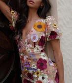 Jurk met bloemenprint super mooi en elegant, Overige kleuren, Verzenden, Nieuw, Onder de knie