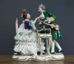 Groupe en porcelaine de Dresde – vers 1950, Antiquités & Art, Enlèvement ou Envoi