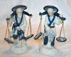 couple de chinoix pecheur en porcelaine, Enlèvement ou Envoi
