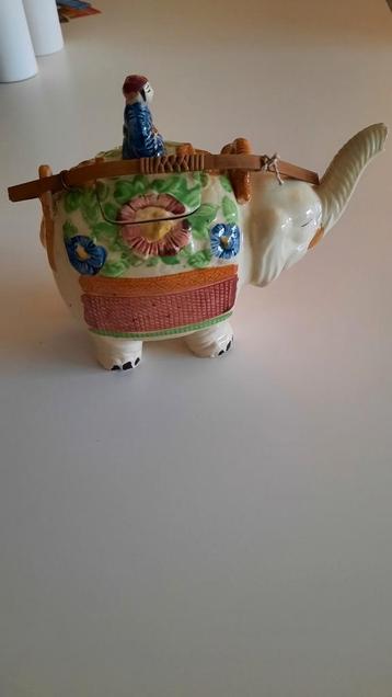JAPANS THEEPOTJE HANDGESCHILDERD, Ophalen of Verzenden