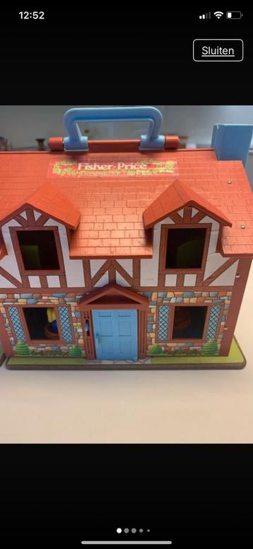 Fisher price huisje, Kinderen en Baby's, Speelgoed | Poppenhuizen, Ophalen, Zo goed als nieuw