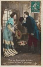 MILITAIR  FANTASIE -  vriendelijk ontvangen + 115 jaar oud, Verzamelen, Postkaarten | Themakaarten, Ophalen of Verzenden, Voor 1920