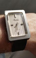 Heurlux Antichoc handopwinder, Handtassen en Accessoires, Horloges | Antiek, Staal, 1960 of later, Ophalen of Verzenden, Polshorloge