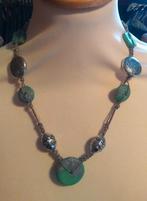 ketting groen, Bijoux, Sacs & Beauté, Colliers, Enlèvement ou Envoi, Vert