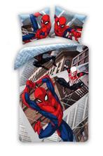 Spiderman Dekbedovertrek 140 x 200 cm - Triplet - Marvel, Kinderen en Baby's, Kinderkamer | Beddengoed, Nieuw, Blauw, Dekbedovertrek