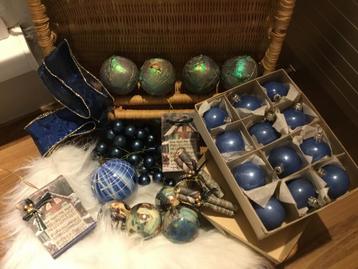 Vintage kerstversiering blauw beschikbaar voor biedingen