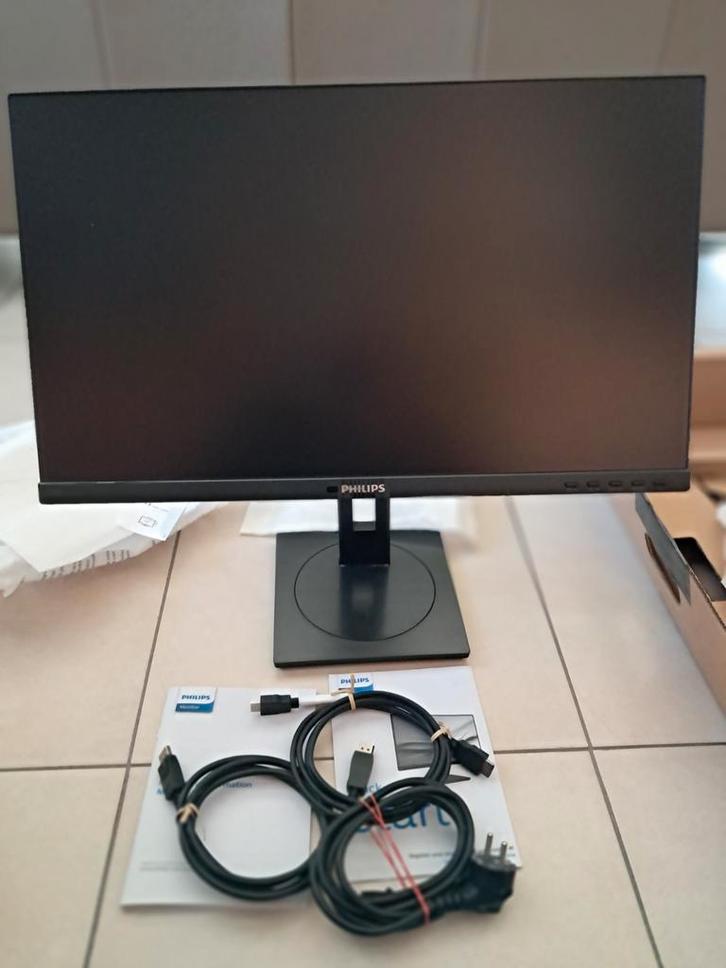 Philips 242B1G/00 HD monitor zgan zie factuur, Computers en Software, Monitoren, In hoogte verstelbaar, LED, HD, Ophalen