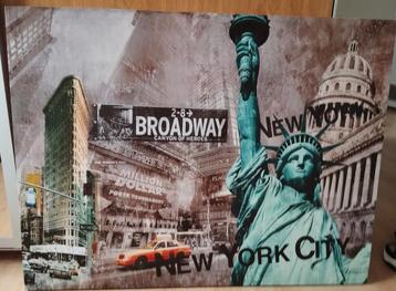 Superbe tableau/Toile "New York City" Comme neuf!