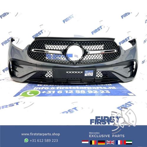 W254 GLC AMG VOORBUMPER GRIJS COMPLEET + STARS GRIL ORIGINEE, Auto-onderdelen, Carrosserie, Bumper, Mercedes-Benz, Voor, Gebruikt