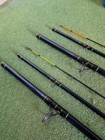 2x strandhengel (beachfeeders) Fox, Watersport en Boten, Hengelsport | Zeevissen, Ophalen, Zo goed als nieuw, Molen