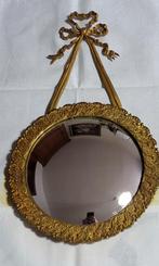 Miroir  ancien, Antiquités & Art, Rond, Moins de 50 cm, Enlèvement ou Envoi, Moins de 100 cm