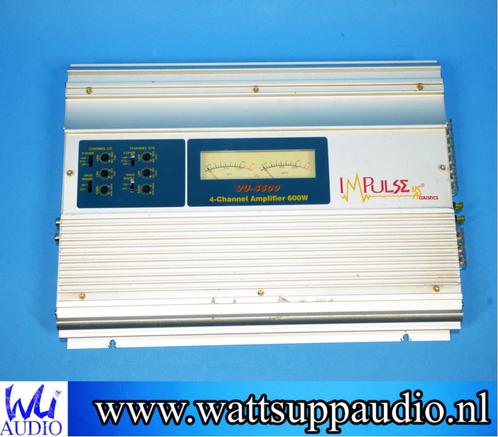 Impulse USA Acoustics VU-4600 4 kanaals versteker / VU meter, Auto diversen, Autospeakers, Gebruikt, Ophalen of Verzenden