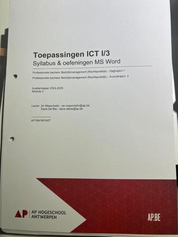 ICT 1/3 beschikbaar voor biedingen