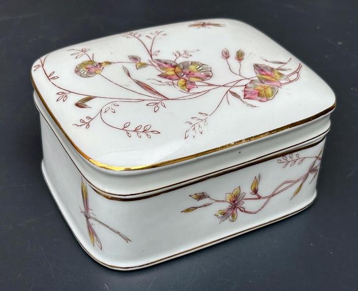 Porselein cassette, Art nouveau, begin 20 eeuw, Antiek en Kunst, Curiosa en Brocante, Ophalen of Verzenden