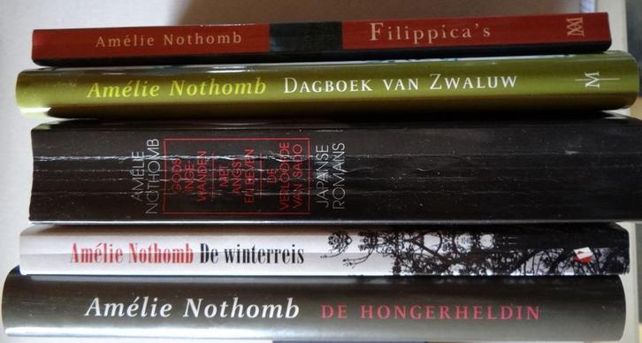 Vijf boeken van Amélie Nothomb, Boeken, Romans, Zo goed als nieuw, België, Ophalen of Verzenden