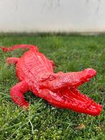 Crocodile 150cm rouge pour deco extérieur, Jardin & Terrasse, Comme neuf, Enlèvement ou Envoi