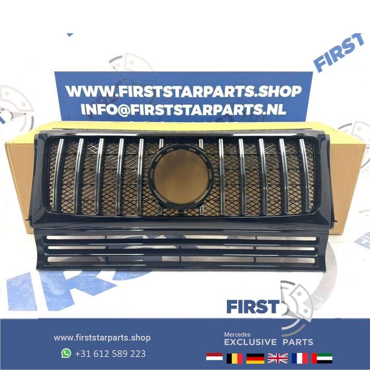 W463 W464 G KLASSE AMG BUMPER GRIL ZWART CHROOM AMG 63 LINE, Autos : Pièces & Accessoires, Autres pièces automobiles, Mercedes-Benz