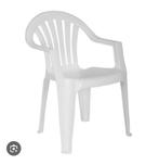 Stapel witte Tuinstoelen, Tuin en Terras, Ophalen, Zo goed als nieuw, Plastic, Stapelbaar