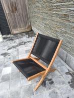 4 rope lounge chair in teak, Tuin en Terras, Nieuw, Inklapbaar, Ophalen