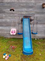 GRATIS glijbaan, schommels en speeltoren klimstukken, Kinderen en Baby's, Speelgoed | Buiten | Speeltoestellen, Ophalen, Gebruikt
