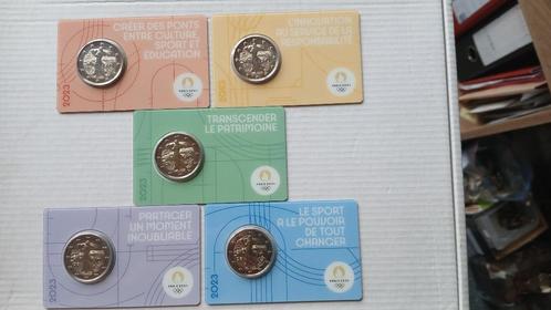 2€ commémorative France J.O 2024 BU coin card 2023, Postzegels en Munten, Munten | Europa | Euromunten, Losse munt, 2 euro, Frankrijk