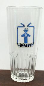 bier brouwerij glas Van Roy Wieze wit blauw embleem ribbel, Enlèvement ou Envoi, Comme neuf