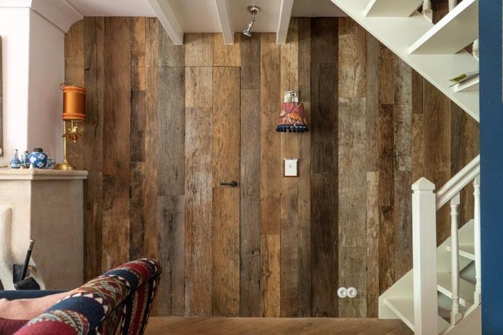 Houten wandbekleding & wandpanelen! Uniek oud barnwood hout!, Doe-het-zelf en Bouw, Hout en Planken, Nieuw, Plank, Ophalen of Verzenden