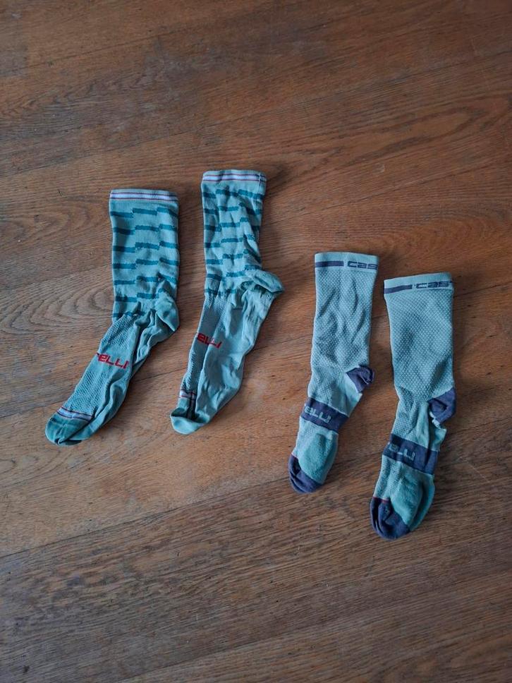 Castelli Fietssokken XXL, Fietsen en Brommers, Fietsaccessoires | Fietskleding, Zo goed als nieuw, XXL, Verzenden