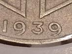 25cent Leopold 3 type jespers 1939 Fr/Vl met dubbel jaartal, Enlèvement ou Envoi, Monnaie en vrac