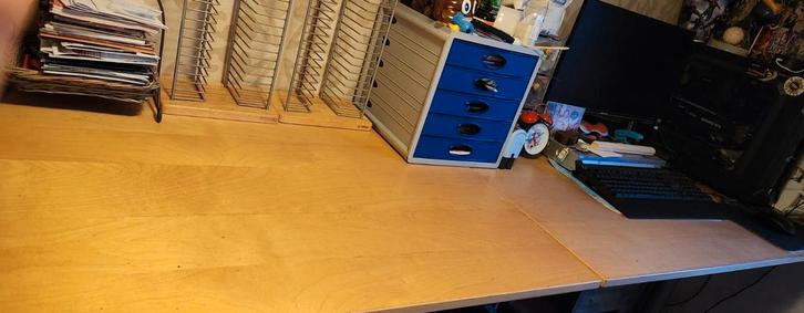 Bureau 3 delig 80x80 120x80 120x80, Huis en Inrichting, Bureaus, Bureau, Ophalen