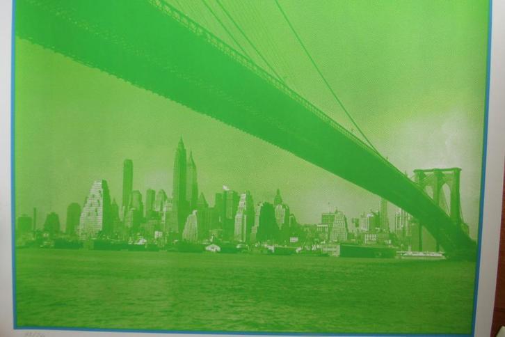 Tim Oliveira, No sleep till Brooklyn, green version, print, Antiek en Kunst, Kunst | Litho's en Zeefdrukken, Verzenden