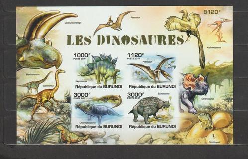 Burundi 2011 Blok Dinosaurussen ongetand **, Postzegels en Munten, Postzegels | Afrika, Postfris, Overige landen, Verzenden