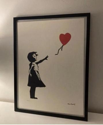 BANKSY: ingelijste en genummerde lithografie met certificaat beschikbaar voor biedingen