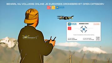 Europees Dronebrevet Open Category A1 A3 A2 online behalen beschikbaar voor biedingen